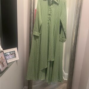 Tuckernuck Green Gingham Dress